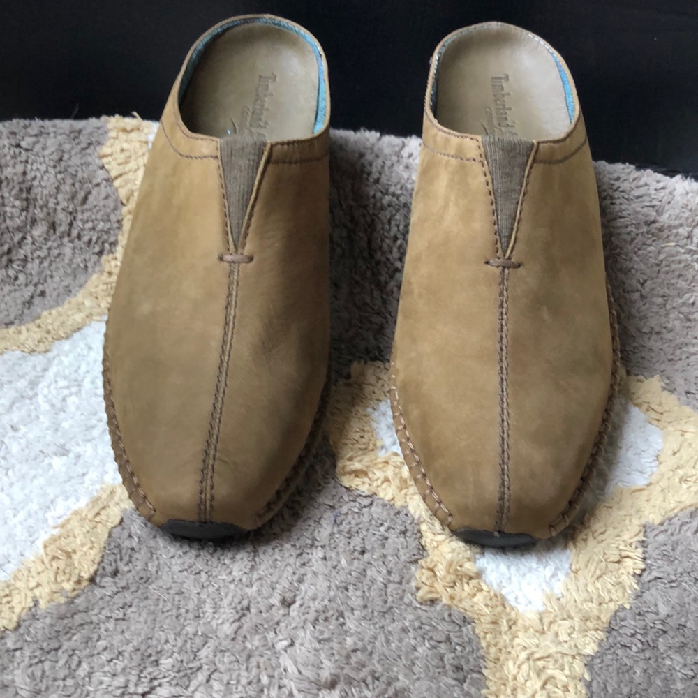 Timberland mule on green sage leather 8 1/2 M